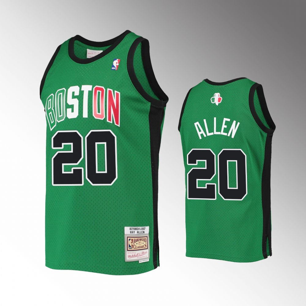 Men's Boston Celtics #20 Ray Allen Mitchell & Ness 2007-08