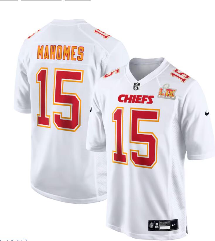 Mens Kansas City Chiefs #15 Patrick Mahomes Nike Super Bowl LIX