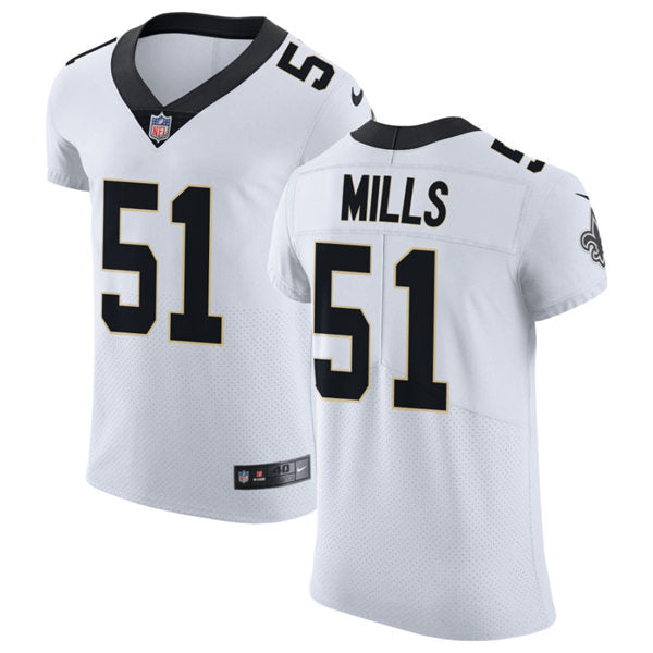 Mens New Orleans Saints Retired Player #51 Sam Mills Nike White