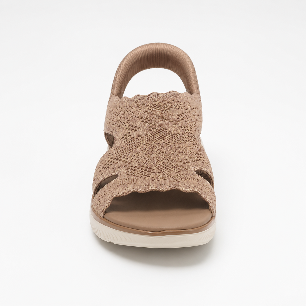 Women's Crochet Knit Slip-On Sandals – Lightweight Comfort for Everyday Wear