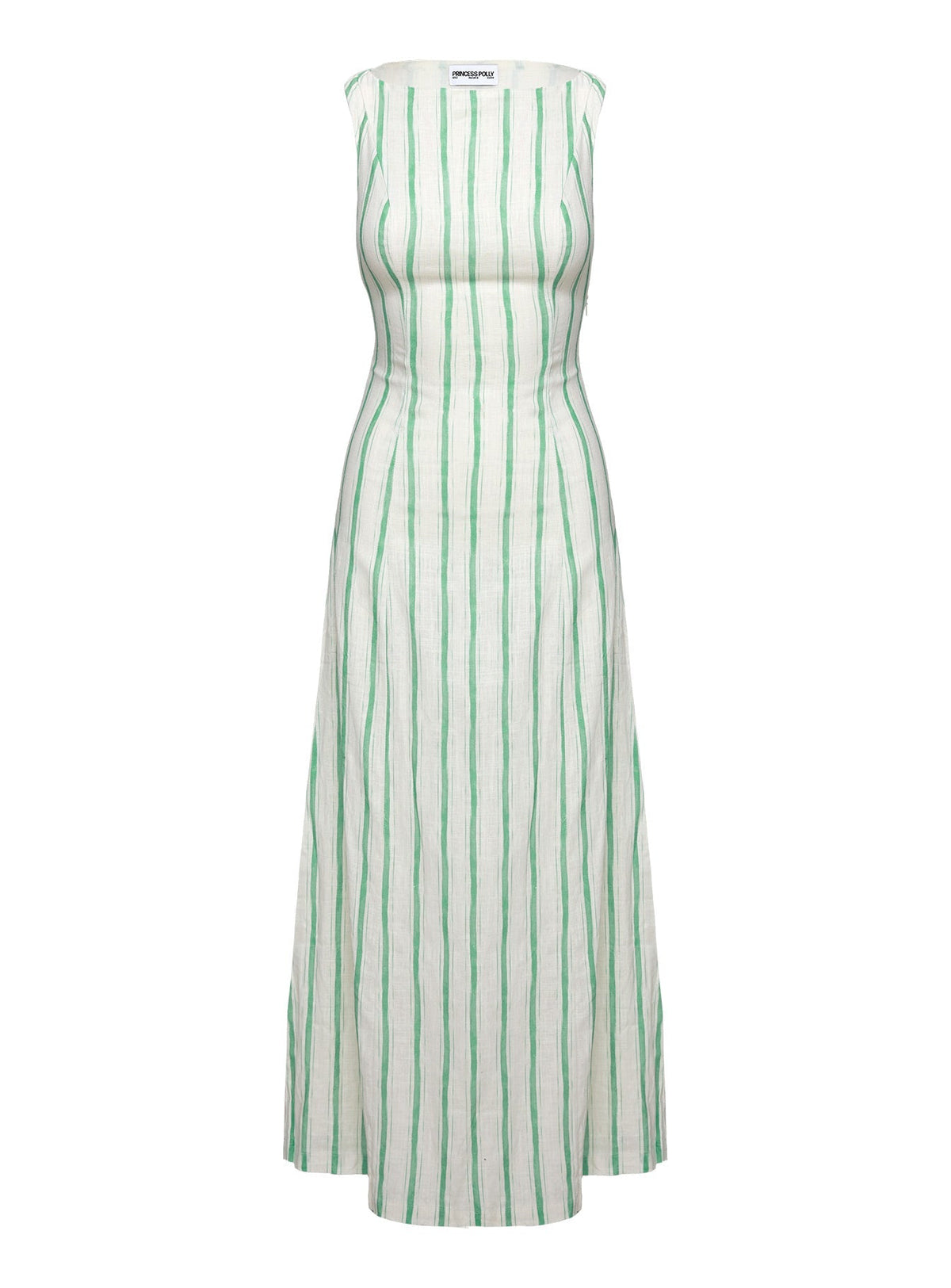 Lewisa Maxi Dress Green Stripe Petite