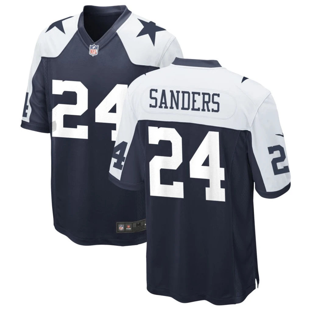Mens Dallas Cowboys #24 Miles Sanders Nike Navy Alternate Vapor F.U.S.E. Limited Jersey