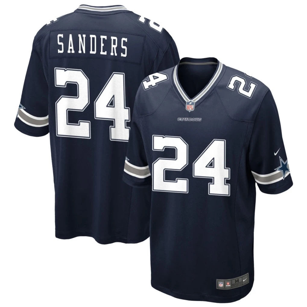 Mens Dallas Cowboys #24 Miles Sanders Nike Navy Vapor F.U.S.E. Limited Jersey