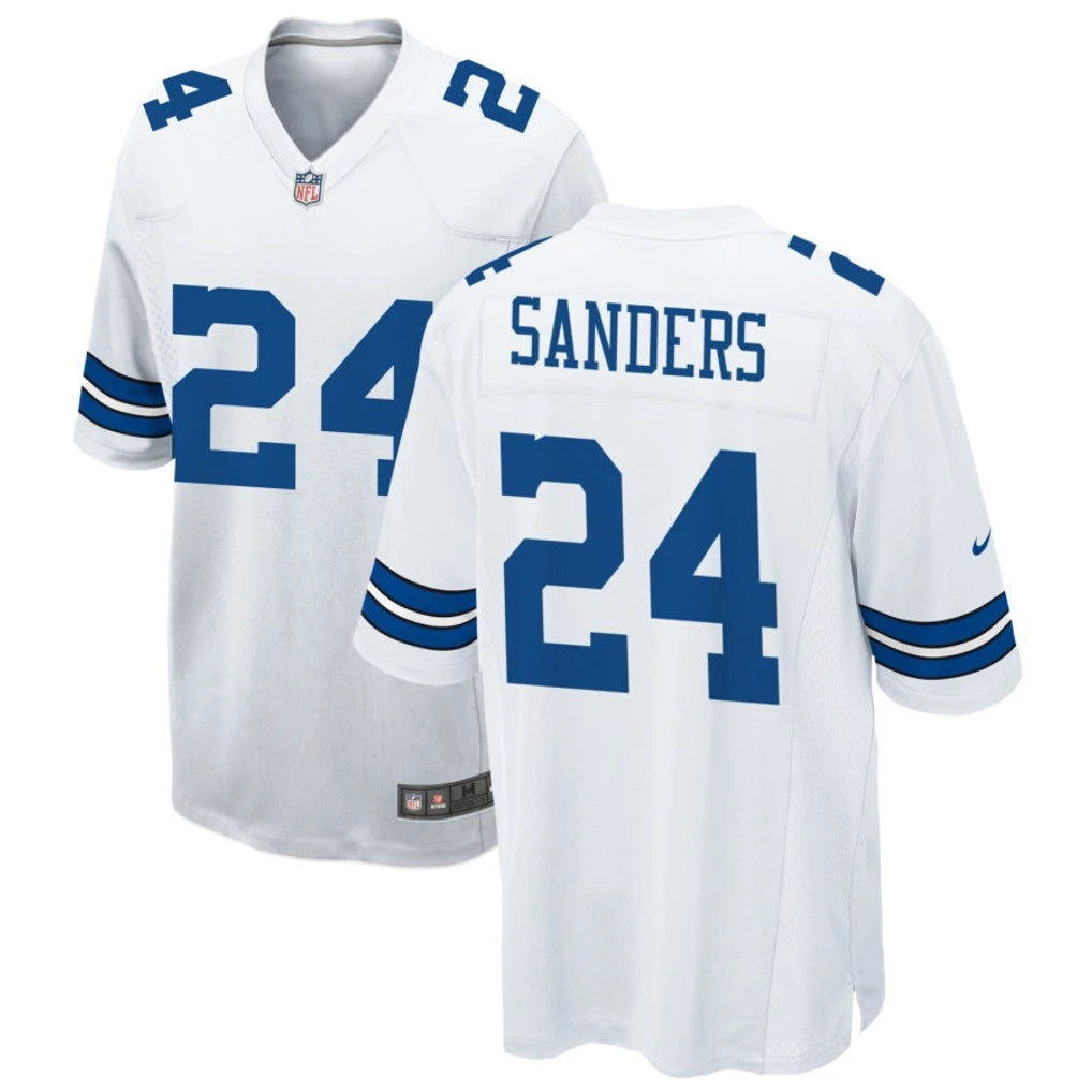 Mens Dallas Cowboys #24 Miles Sanders Nike White Vapor F.U.S.E. Limited Jersey