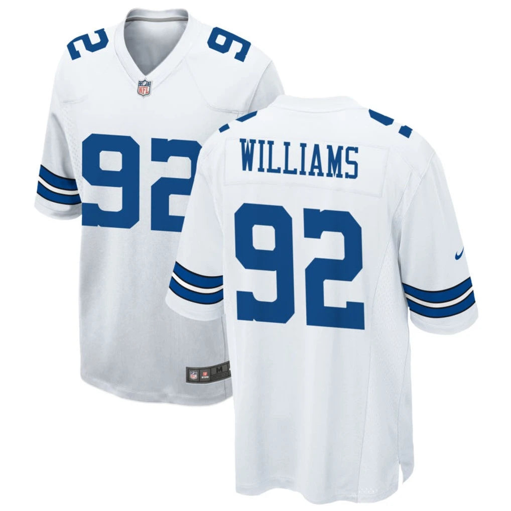 Mens Dallas Cowboys #92 Quinnen Williams Nike White Vapor F.U.S.E. Limited Jersey