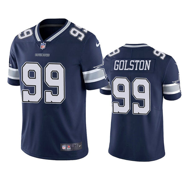 Mens Dallas Cowboys #99 Chauncey Golston Nike Navy Team Color Untouchable Limited Jersey