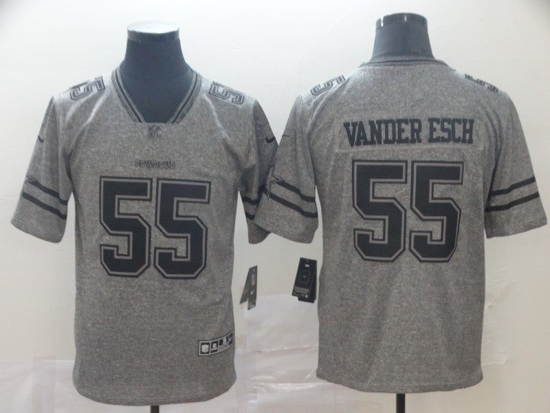 Men’s Dallas Cowboys Leighton Vander Esch #55 Gray Alternate Jersey
