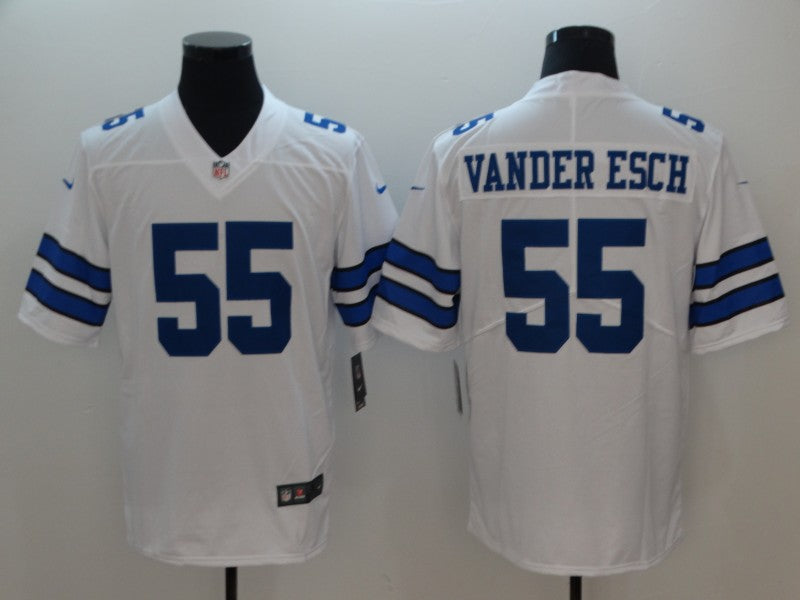 Men’s Dallas Cowboys Leighton Vander Esch #55 White Jersey