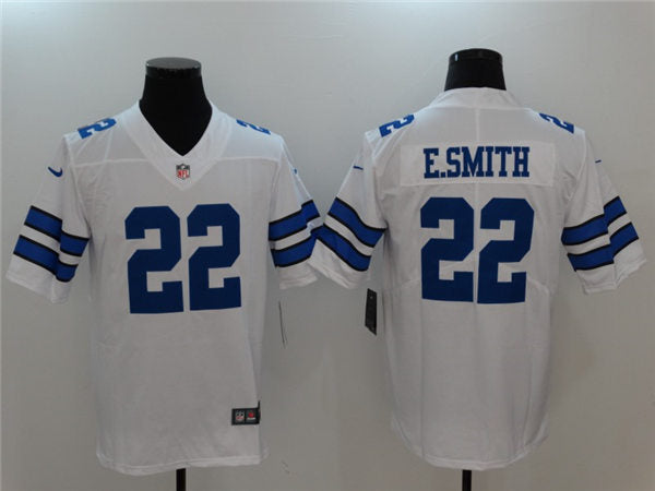 Men’s Dallas Cowboys Retired Player #22 Emmitt Smith Nike White Vapor Untouchable Limited Jersey