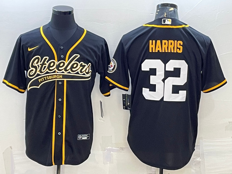 Men’s Pittsburgh Steelers Franco Harris #32 Black Jersey
