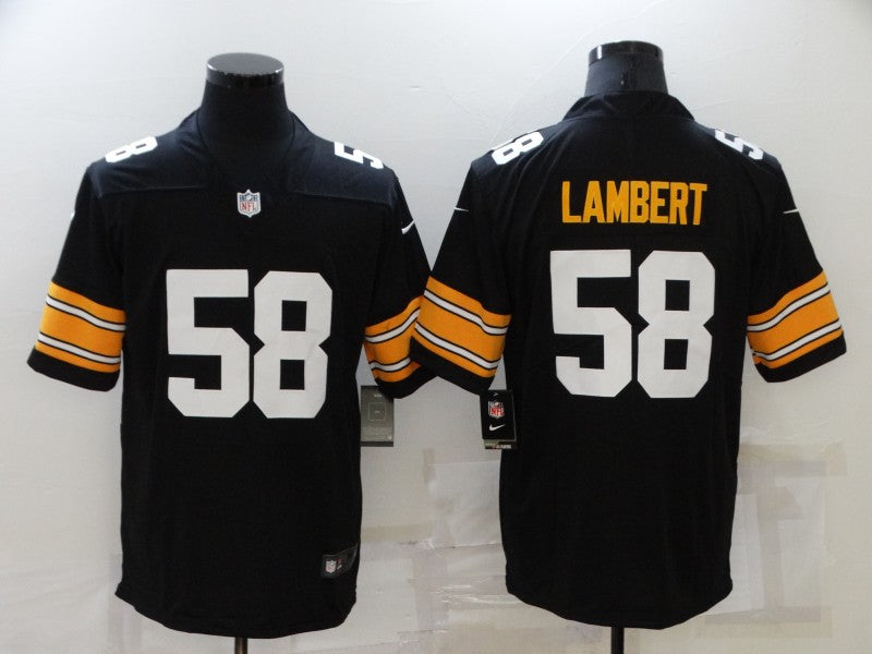 Men’s Pittsburgh Steelers Jack Lambert #58 Black Jersey