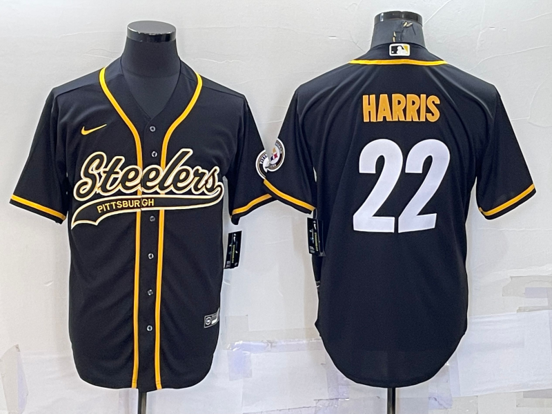 Men’s Pittsburgh Steelers Najee Harris #22 Black Vapor Limited Jersey