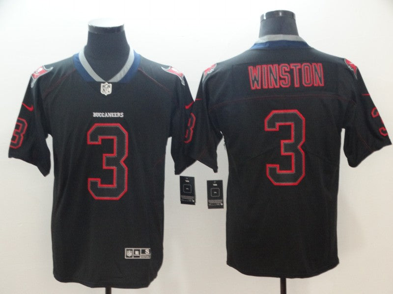 Men’s Tampa Bay Buccaneers #3 Jameis Winston Black Jersey