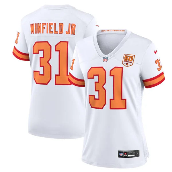 Mens Tampa Bay Buccaneers #31 Antoine Winfield Jr Nike White 50th Season F.U.S.E. Limite Jersey