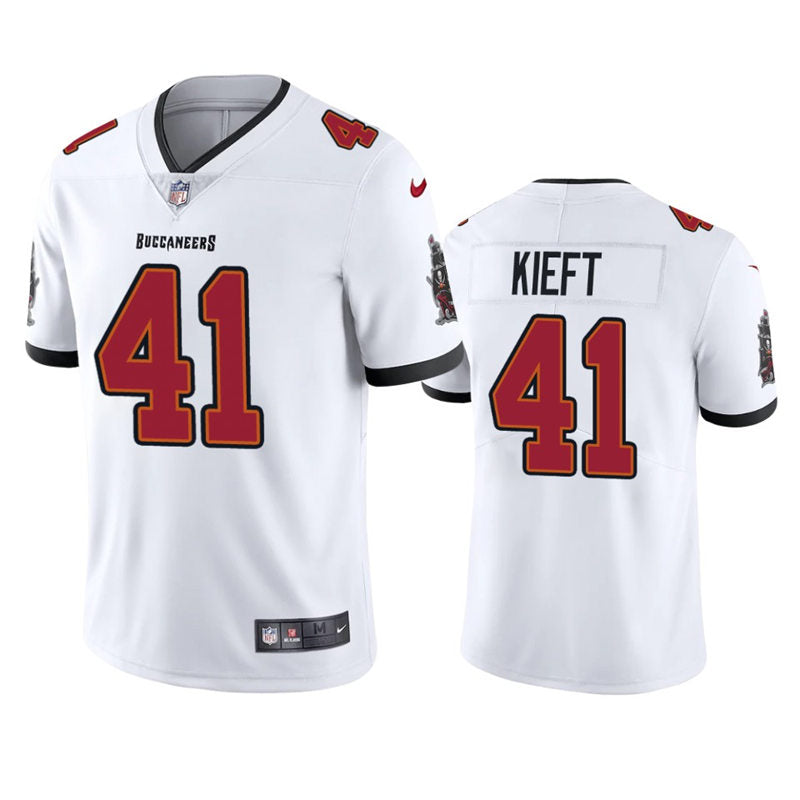 Mens Tampa Bay Buccaneers #41 Ko Kieft Nike Away White Vapor Limited Player Jersey