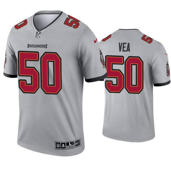 Mens Tampa Bay Buccaneers #50 Vita Vea Nike Gray 2021 Inverted Legend Limited Jersey