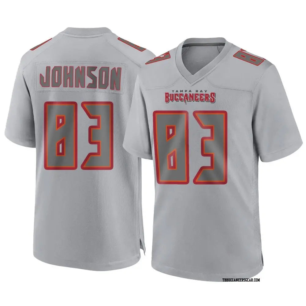 Mens Tampa Bay Buccaneers #83 Tez Johnson Gray Atmosphere Fashion Game Jersey