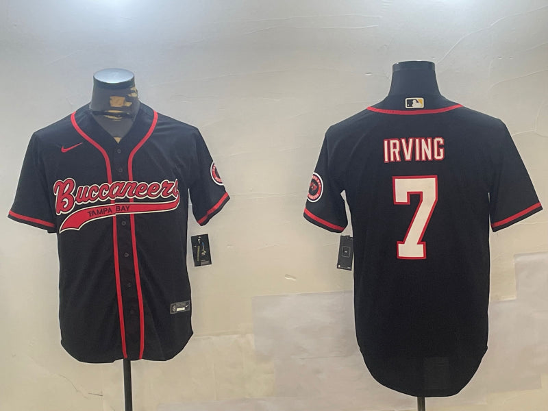 Men’s Tampa Bay Buccaneers Bucky Irving #7 Black Jersey