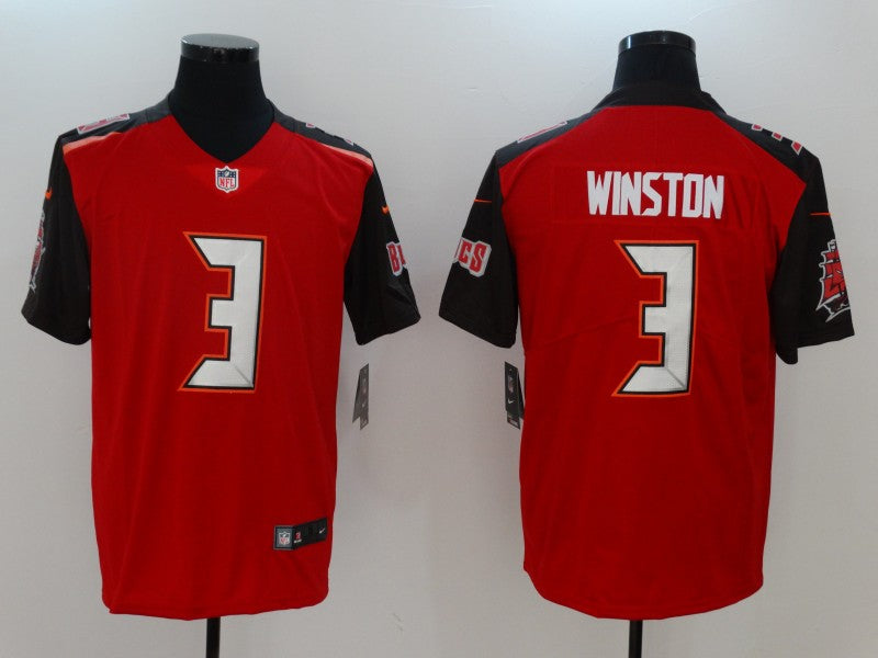 Men’s Tampa Bay Buccaneers Jameis Winston #3 Red Team Jersey