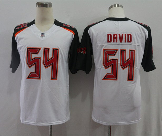Men’s Tampa Bay Buccaneers Lavonte David #54 White Jersey