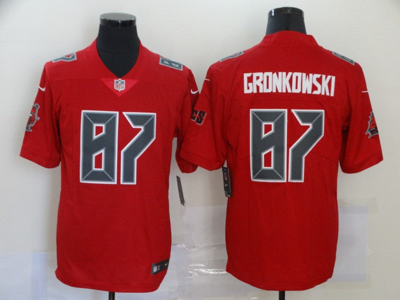 Men’s Tampa Bay Buccaneers Rob Gronkowski #87 Red Jersey