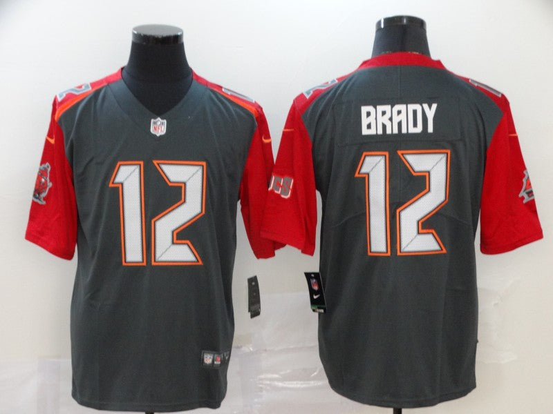 Men’s Tampa Bay Buccaneers Tom Brady #12 Gray Jersey