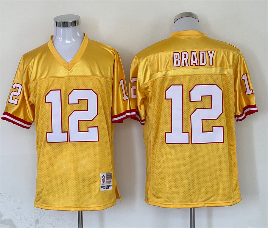 Men’s Tampa Bay Buccaneers Tom Brady Mitchell & Ness Yellow Legacy Jersey